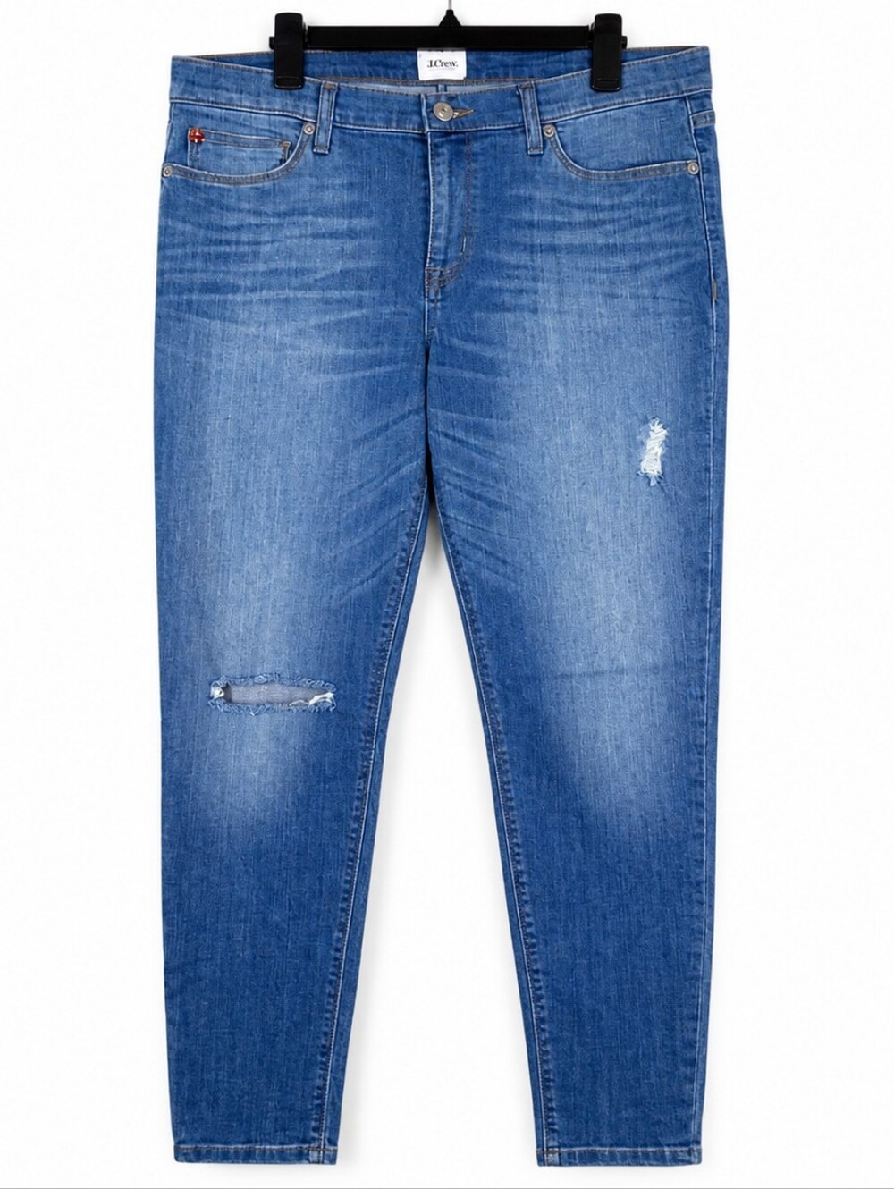 Hudson Distressed Skinny Jeans Women's Size 32 Cotton Blend